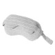Masca de dormit, Flippy, 2 in 1, cu Tetiera, din Particule de Spuma si Bumbac, Gri Deschis