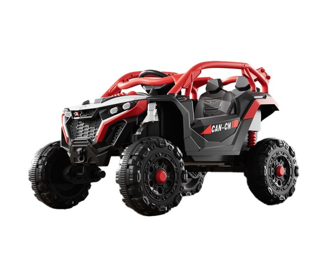 Masina Electrica pentru Copii, Flippy, Tip Buggy/UTV Off-Road Dual Drive, Conectare Bluetooth, Telecomanda, Lumina Intermitenta si Muzica, Baterie 380*2, 6V 7Ah, 97 x 62 x 58 cm, Rosu Negru Masina Electrica pentru Copii, Flippy, Tip Buggy/UTV Off-Road Dual Drive, Conectare Bluetooth, Telecomanda, Lumina Intermitenta si Muzica, Baterie 380*2, 6V 7Ah, 97 x 62 x 58 cm, Rosu Negru
