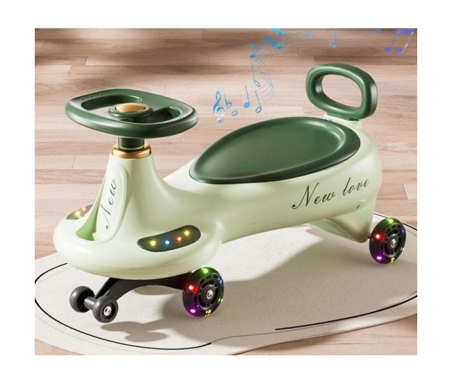 Masinuta, Flippy, 1-8 Ani, Rotire 360 Grade, Anti-rasturnare, Roti Silentioase, Impingere, Bluetooth, 66 x 32 x 37 cm, Verde Masinuta, Flippy, 1-8 Ani, Rotire 360 Grade, Anti-rasturnare, Roti Silentioase, Impingere, Bluetooth, 66 x 32 x 37 cm, Verde