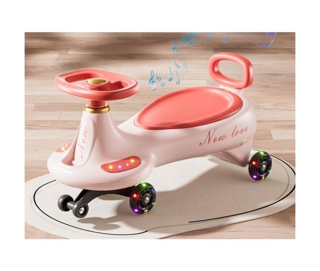 Masinuta, Flippy, 1-8 Ani, Rotire 360 Grade, Anti-rasturnare, Roti Silentioase, Impingere, Bluetooth, 66 x 32 x 37 cm, Roz Masinuta, Flippy, 1-8 Ani, Rotire 360 Grade, Anti-rasturnare, Roti Silentioase, Impingere, Bluetooth, 66 x 32 x 37 cm, Roz