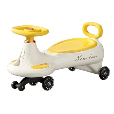 Masinuta, Flippy, 1-8 Ani, Rotire 360 Grade, Anti-rasturnare, Roti Silentioase, Impingere, Bluetooth, 66 x 32 x 37 cm, Galben