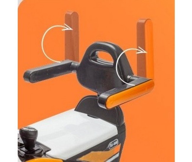 Masinuta Electrica Flippy, Tip Excavator, Brat Electric cu Maneta de Control, Spatar si Bare Laterale, Sistem Muzica si Lumini, 1-8 Ani, 72 x 36 x 50 cm, Portocaliu Masinuta Electrica Flippy, Tip Excavator, Brat Electric cu Maneta de Control, Spatar si Bare Laterale, Sistem Muzica si Lumini, 1-8 Ani, 72 x 36 x 50 cm, Portocaliu