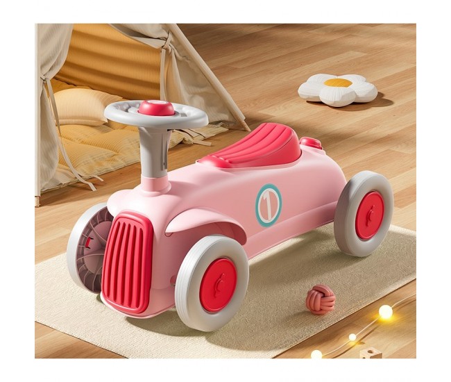 Masinuta Ride-On Flippy, cu Sistem Anti-Rasturnare, Claxon pe Volan, 1-6 Ani, 60 x 28 x 34 cm, Roz Masinuta Ride-On Flippy, cu Sistem Anti-Rasturnare, Claxon pe Volan, 1-6 Ani, 60 x 28 x 34 cm, Roz