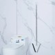 Matura Telescopica, Flippy, cu Doua Capete - Perie/Racleta 23 cm, Lungime 110 cm, din Plastic/Otel/Silicon, Gri Matura Telescopica, Flippy, cu Doua Capete - Perie/Racleta 23 cm, Lungime 110 cm, din Plastic/Otel/Silicon, Gri