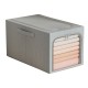 Cutie de Depozitare, Flippy, 31L, din In si Bumbac, Pliabila, Cadru din Otel, 45 x 30 x 23 cm, Albastru Fumuriu Cutie de Depozitare, Flippy, 31L, din In si Bumbac, Pliabila, Cadru din Otel, 45 x 30 x 23 cm, Albastru Fumuriu