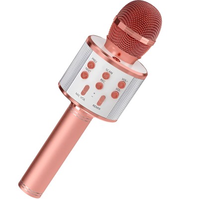 Microfon Karaoke, Flippy, pentru Copii, Bluetooth, Boxa Incorporata, Compatibil cu Orice Smartphone, Acumulator Integrat, Multifunctional, Rose Gold Microfon Karaoke, Flippy, pentru Copii, Bluetooth, Boxa Incorporata, Compatibil cu Orice Smartphone, Acumulator Integrat, Multifunctional, Rose Gold