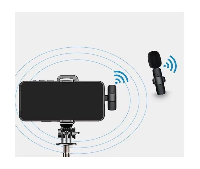 Microfon Lavalieră Wireless, Flippy, Bluetooth 5.0, 1 Microfon + 1 Receptor Tip C, Autonomie 1-3h, 70 dB, Baterie 50 mAh, Negru Microfon Lavalieră Wireless, Flippy, Bluetooth 5.0, 1 Microfon + 1 Receptor Tip C, Autonomie 1-3h, 70 dB, Baterie 50 mAh, Negru