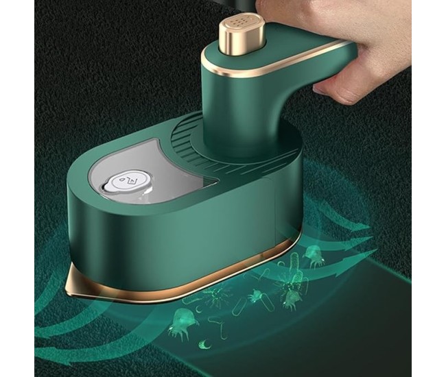 Mini Fier de Calcat, Flippy, Pliabil si Portabil, Calcare Verticala/Orizonala, cu Abur, 50 ml, 40W, 10.5 x 12 cm, Verde