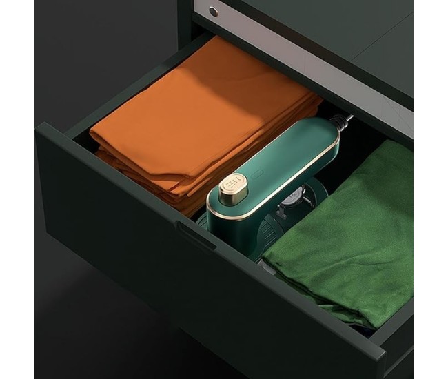 Mini Fier de Calcat, Flippy, Pliabil si Portabil, Calcare Verticala/Orizonala, cu Abur, 50 ml, 40W, 10.5 x 12 cm, Verde