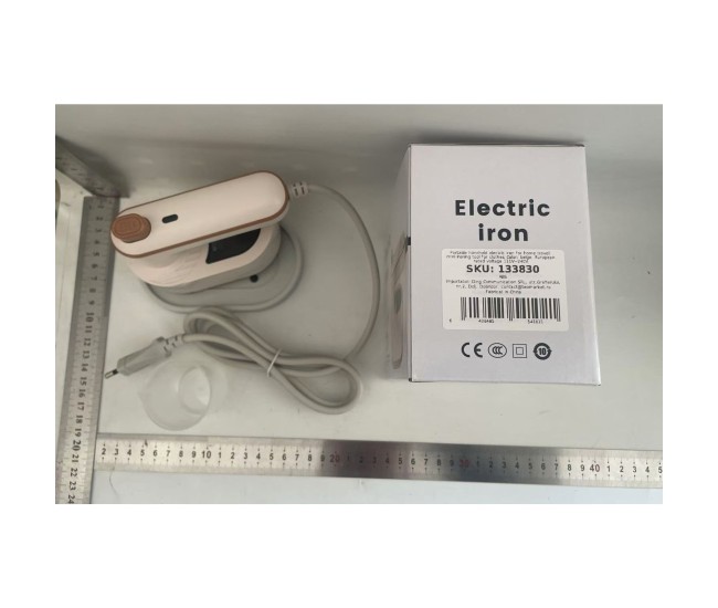 Mini Fier de Calcat, Flippy, Pliabil si Portabil, Calcare Verticala/Orizonala, cu Abur, 50 ml, 40W, 10.5 x 12 cm, Alb