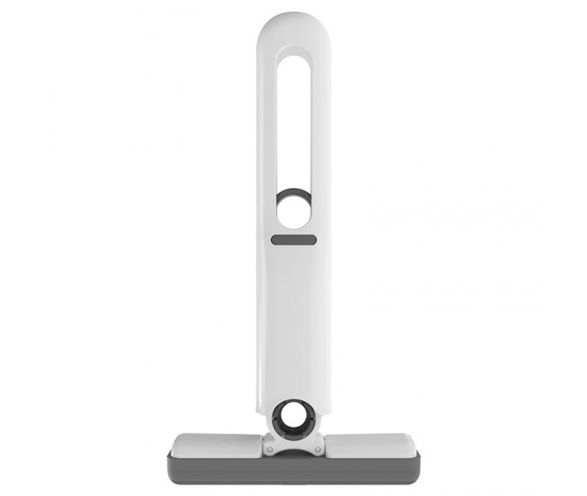 Mop de mână Flippy, mini portabil, cu sistem de stoarcere, dispozitiv de curățare manuală, cu burete absorbant, material PVA, suprafețe și ferestre multiple, 29,5 x 15,5 cm, alb Culoare: Patentat [mop mic + 3 PU care nu se întăresc niciodată Mian Tou]