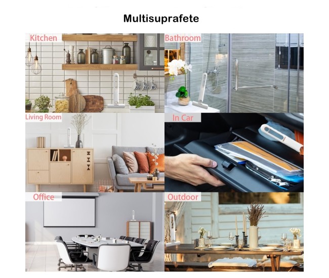 Mop de mana Flippy, mini-portabil, cu sistem de stoarcere, dispozitiv de curatat manual, cu burete absorbant, material PVA, multisuprafete si geamuri, 29.5 x 15.5 cm, alb Mop de mana Flippy, mini-portabil, cu sistem de stoarcere, dispozitiv de curatat manual, cu burete absorbant, material PVA, multisuprafete si geamuri, 29.5 x 15.5 cm, alb