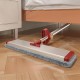Mop Plat cu Laveta din Microfibra, Flippy, Pentru Uz Casnic, cu 2 Lavete Incluse, Sistem de Stoarcere, Tija Telescopica 130 cm, Rotire 360°, 42 x 130 cm, Rosu