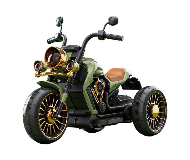 Tricicleta Electrica pentru Copii, Flippy, cu 2 Acumulatoare 380*2, 6V 4.5, Telecomanda, Bluetooth, Sistem Anti-Rasturnare, Sistem de Lumini si Sunet, 6-8 Ani, 93 x 48 x 63 cm, Verde Negru Tricicleta Electrica pentru Copii, Flippy, cu 2 Acumulatoare 380*2, 6V 4.5, Telecomanda, Bluetooth, Sistem Anti-Rasturnare, Sistem de Lumini si Sunet, 6-8 Ani, 93 x 48 x 63 cm, Verde Negru