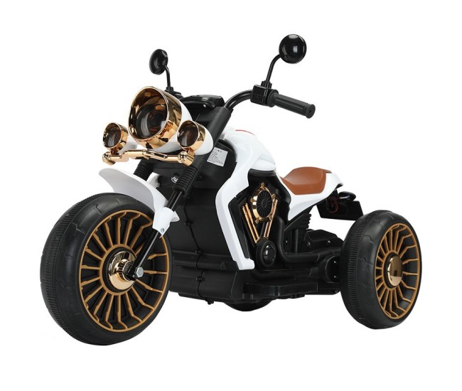 Tricicleta Electrica pentru Copii, Flippy, cu 2 Acumulatoare 380*2, 6V 4.5, Telecomanda, Bluetooth, Sistem Anti-Rasturnare, Sistem de Lumini si Sunet, 6-8 Ani, 93 x 48 x 63 cm, Alb Negru Tricicleta Electrica pentru Copii, Flippy, cu 2 Acumulatoare 380*2, 6V 4.5, Telecomanda, Bluetooth, Sistem Anti-Rasturnare, Sistem de Lumini si Sunet, 6-8 Ani, 93 x 48 x 63 cm, Alb Negru