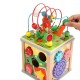 Cub Educativ Montessori din Lemn, Flippy, Multifunctional, Sortare Forme si Culori, Activitati Educative, Multicolor, Jucarie Interactiva