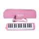 Muzicuta Melodica 32 Clape, Flippy, din ABS, pentru Incepatori, 45 x 13 x 7 cm, Include Husa si Suflator, Roz Muzicuta Melodica 32 Clape, Flippy, din ABS, pentru Incepatori, 45 x 13 x 7 cm, Include Husa si Suflator, Roz