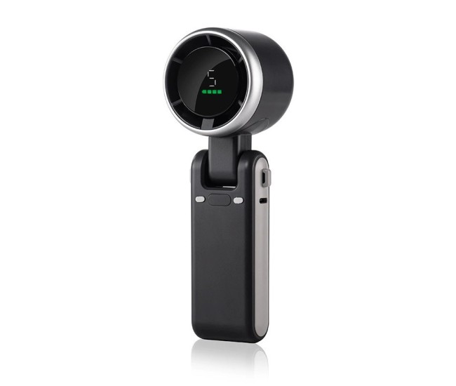 Mini Ventilator Portabil, Flippy, 5 Trepte de Viteza, Afisaj Digital, Incarcare USB, 5V, 2A, 5.95 x 5.2 x 17.2 cm, Negru Mini Ventilator Portabil, Flippy, 5 Trepte de Viteza, Afisaj Digital, Incarcare USB, 5V, 2A, 5.95 x 5.2 x 17.2 cm, Negru
