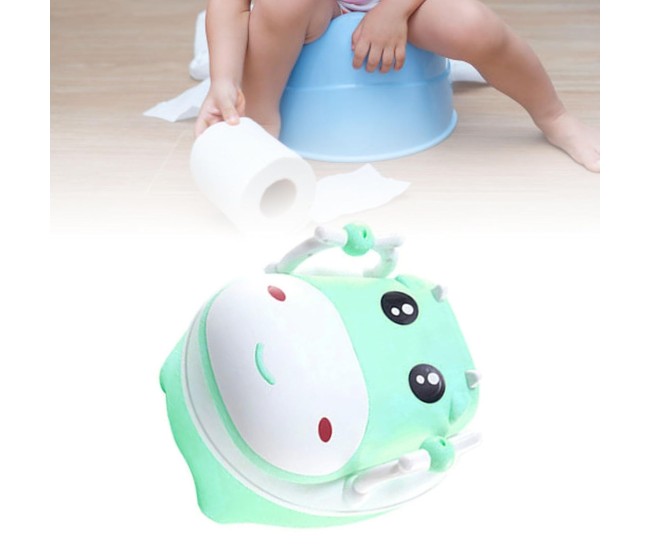 Olita pentru Copii, Flippy, +1an, Portabila, Design Vacuta cu Capac, Model Prietenos, Non-Toxic, cu Manere, Compartiment Detasabil, Perie Inclusa, Usor de Curatat, Verde Olita pentru Copii, Flippy, +1an, Portabila, Design Vacuta cu Capac, Model Prietenos, Non-Toxic, cu Manere, Compartiment Detasabil, Perie Inclusa, Usor de Curatat, Verde