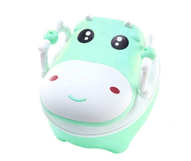 Olita pentru Copii, Flippy, +1an, Portabila, Design Vacuta cu Capac, Model Prietenos, Non-Toxic, cu Manere, Compartiment Detasabil, Perie Inclusa, Usor de Curatat, Verde Olita pentru Copii, Flippy, +1an, Portabila, Design Vacuta cu Capac, Model Prietenos, Non-Toxic, cu Manere, Compartiment Detasabil, Perie Inclusa, Usor de Curatat, Verde