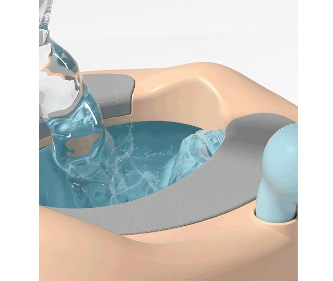 Olita pentru Copii, Flippy, +1an, Portabila, Model Vacuta, cu Capac, Prietenoasa, Non-Toxic, Compartiment Detasabil, cu Manere, cu 4 Picioare, Usor de Curatat, Albastru Olita pentru Copii, Flippy, +1an, Portabila, Model Vacuta, cu Capac, Prietenoasa, Non-Toxic, Compartiment Detasabil, cu Manere, cu 4 Picioare, Usor de Curatat, Albastru