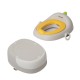 Olita pentru Copii, Flippy, 3 in 1, Detasabila, Inaltator, Reductor WC, cu Capac, 100 de Saci de Unica Folosinta, Gri Olita pentru Copii, Flippy, 3 in 1, Detasabila, Inaltator, Reductor WC, cu Capac, 100 de Saci de Unica Folosinta, Gri