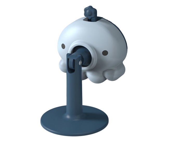 Opritor de Usa, Flippy, din Silicon, cu Prindere de Podea, Anti-Coliziune, 5.5 x 5.5 x 5.5cm, Albastru