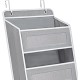 Organizator Suspendat pentru Usi, Flippy, din Nailon si Plasa, Baza de Carton Ingrosat, 5 Buzunare Principale + 5 Buzunare Laterale, 146 x 40 x 17 cm, 2 Carlige Incluse, Gri Organizator Suspendat pentru Usi, Flippy, din Nailon si Plasa, Baza de Carton Ingrosat, 5 Buzunare Principale + 5 Buzunare Laterale, 146 x 40 x 17 cm, 2 Carlige Incluse, Gri