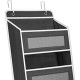 Organizator Suspendat pentru Usi, Flippy, din Nailon si Plasa, Baza de Carton Ingrosat, 5 Buzunare Principale + 5 Buzunare Laterale, 146 x 40 x 17 cm, 2 Carlige Incluse, Negru Organizator Suspendat pentru Usi, Flippy, din Nailon si Plasa, Baza de Carton Ingrosat, 5 Buzunare Principale + 5 Buzunare Laterale, 146 x 40 x 17 cm, 2 Carlige Incluse, Negru