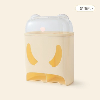 Cutie de Depozitare, Montare Perete, Flippy, Model Urs, Crem
