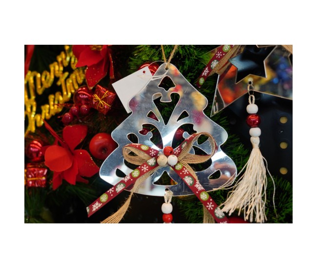 Ornament brad, Flippy, Brad, Argintiu, Lucios, 14*26CM, Acril, Interior/ Exterior