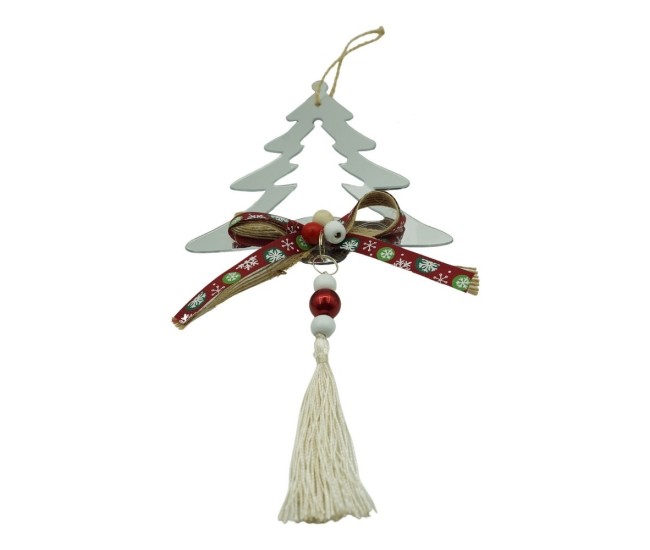 Ornament brad, Flippy, Brad, Argintiu, Lucios, 14*26CM, Acril, Interior/ Exterior