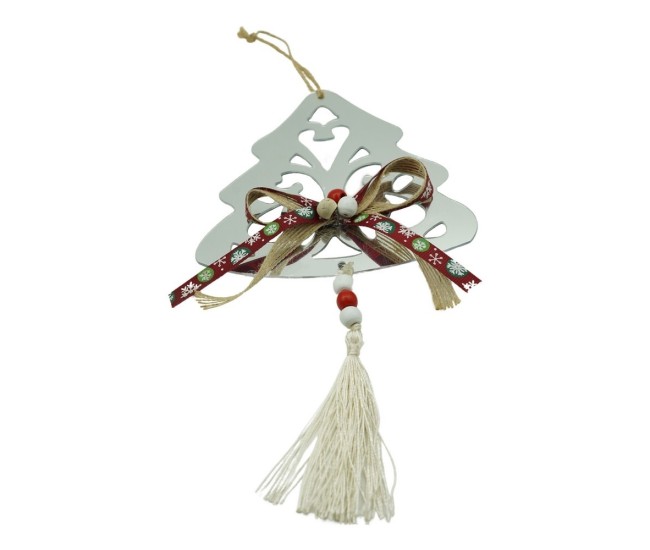 Ornament brad, Flippy, Brad, Argintiu, Lucios, 14*26CM, Acril, Interior/ Exterior