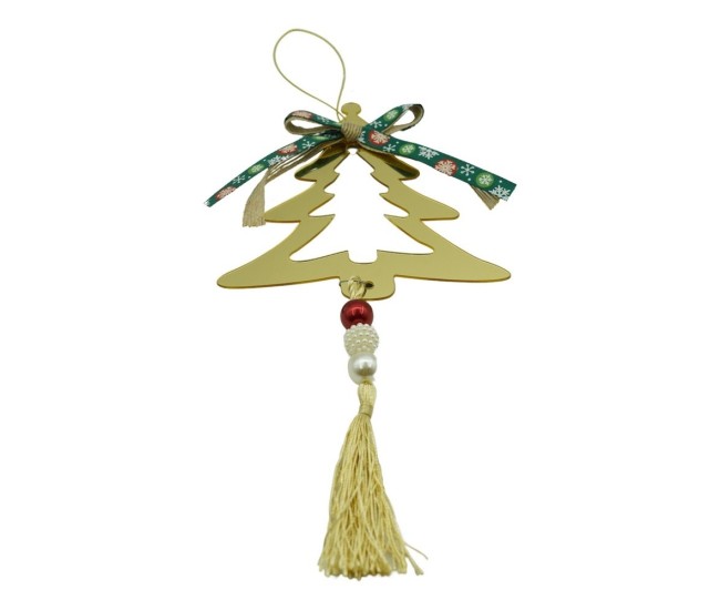 Ornament brad, Flippy, Brad, Auriu, Lucios, 15*28CM, Acril, Interior/ Exterior Ornament brad, Flippy, Brad, Auriu, Lucios, 15*28CM, Acril, Interior/ Exterior