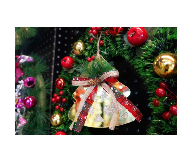 Ornament brad, Flippy, Brad, Auriu, Lucios, 16*17CM, Acril, Interior/ Exterior Ornament brad, Flippy, Brad, Auriu, Lucios, 16*17CM, Acril, Interior/ Exterior