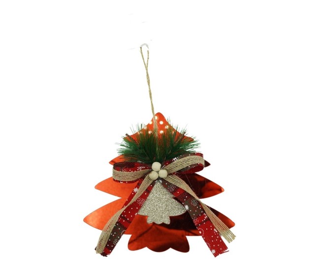 Ornament brad, Flippy, Brad, Rosu, Lucios, 14*16CM, Acril, Interior/ Exterior Ornament brad, Flippy, Brad, Rosu, Lucios, 14*16CM, Acril, Interior/ Exterior