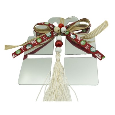 Ornament brad, Flippy, Cadou, Argintiu, Lucios, 14*26CM, Acril, Interior/ Exterior Ornament brad, Flippy, Cadou, Argintiu, Lucios, 14*26CM, Acril, Interior/ Exterior