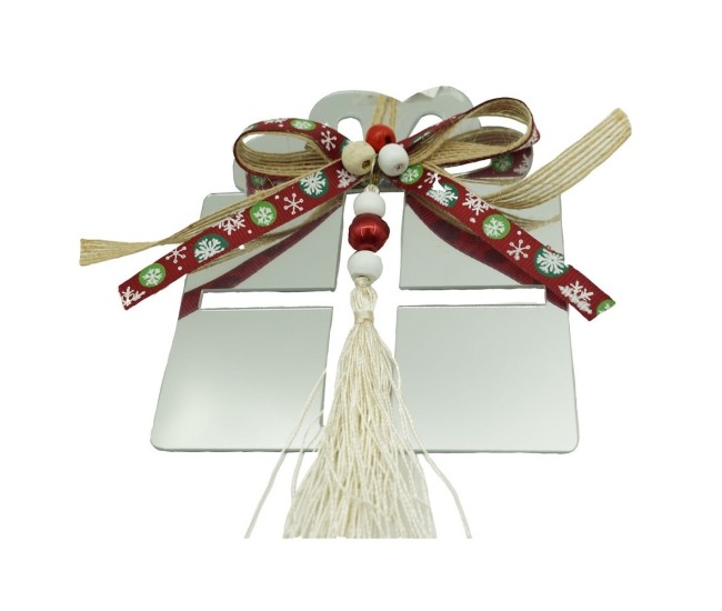 Ornament brad, Flippy, Cadou, Argintiu, Lucios, 14*26CM, Acril, Interior/ Exterior Ornament brad, Flippy, Cadou, Argintiu, Lucios, 14*26CM, Acril, Interior/ Exterior