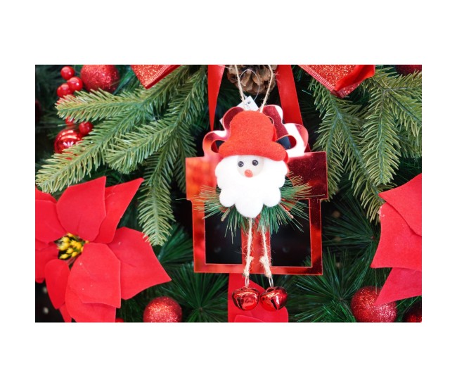 Ornament brad, Flippy, Cadou cu clopotei, Rosu, Lucios, 15*20CM, Acril, Interior/ Exterior Ornament brad, Flippy, Cadou cu clopotei, Rosu, Lucios, 15*20CM, Acril, Interior/ Exterior