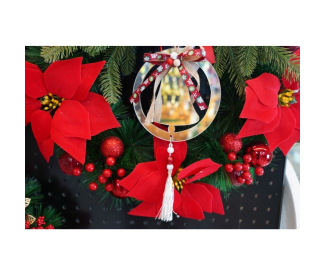 Ornament brad, Flippy, Clopotel, Argintiu, Lucios, 14*26CM, Acril, Interior/ Exterior Ornament brad, Flippy, Clopotel, Argintiu, Lucios, 14*26CM, Acril, Interior/ Exterior