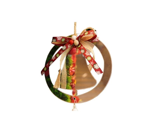 Ornament brad, Flippy, Clopotel, Argintiu, Lucios, 14*26CM, Acril, Interior/ Exterior Ornament brad, Flippy, Clopotel, Argintiu, Lucios, 14*26CM, Acril, Interior/ Exterior