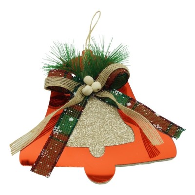 Ornament brad, Flippy, Clopotel, Rosu, Lucios, 14*16CM, Acril, Interior/ Exterior Ornament brad, Flippy, Clopotel, Rosu, Lucios, 14*16CM, Acril, Interior/ Exterior