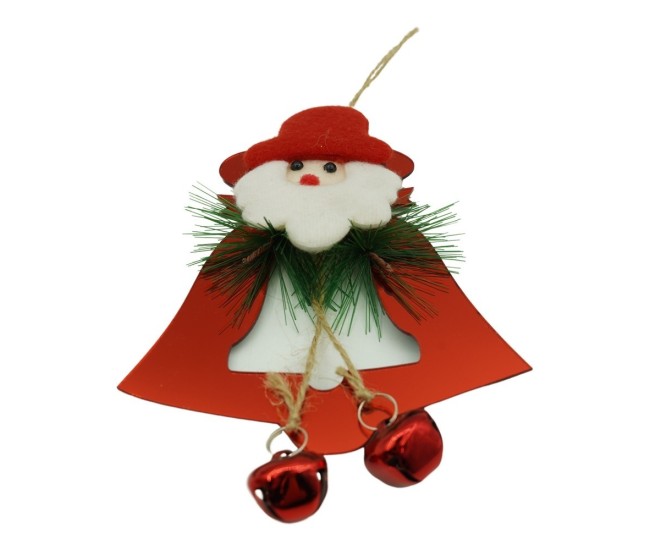 Ornament brad, Flippy, Clopotel, Rosu, Lucios, 15*20CM, Acril, Interior/ Exterior