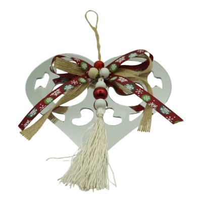 Ornament brad, Flippy, Inima, Argintiu, Lucios, 14*26CM, Acril, Interior/ Exterior Ornament brad, Flippy, Inima, Argintiu, Lucios, 14*26CM, Acril, Interior/ Exterior