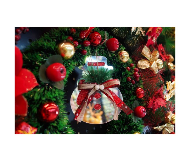 Ornament brad, Flippy, Om de zapada, Argintiu, Lucios, 14*17CM, Acril, Interior/ Exterior