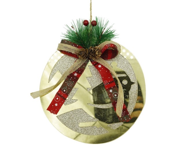 Ornament brad, Flippy, Pasare, Auriu, Lucios, 17*17CM, Acril, Interior/ Exterior Ornament brad, Flippy, Pasare, Auriu, Lucios, 17*17CM, Acril, Interior/ Exterior