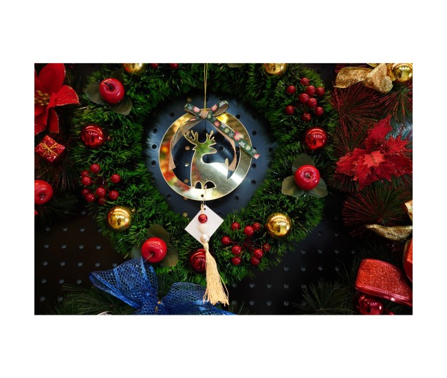 Ornament brad, Flippy, Ren, Auriu, Lucios, 15*25CM, Acril, Interior/ Exterior Ornament brad, Flippy, Ren, Auriu, Lucios, 15*25CM, Acril, Interior/ Exterior