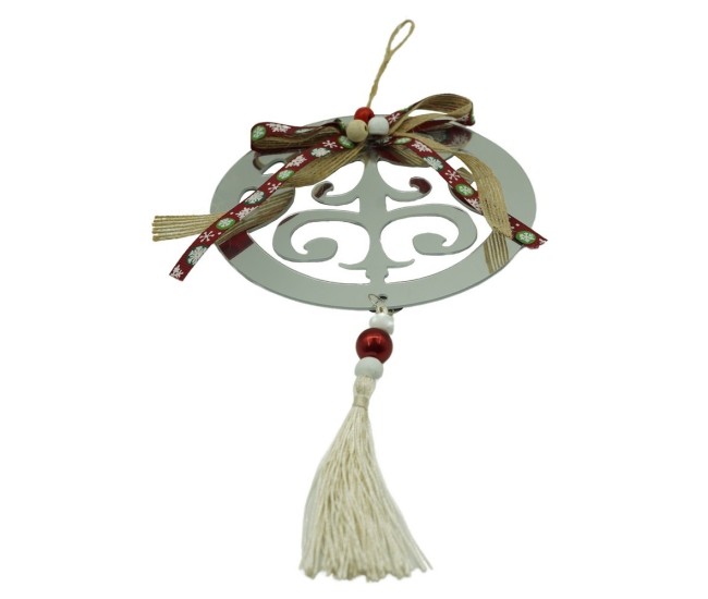 Ornament brad, Flippy, Rotund, Argintiu, Lucios, 14*26CM, Acril, Interior/ Exterior Ornament brad, Flippy, Rotund, Argintiu, Lucios, 14*26CM, Acril, Interior/ Exterior