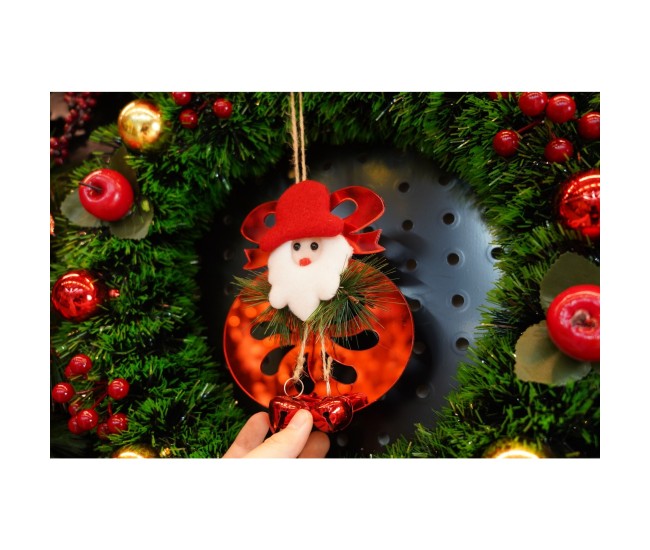 Ornament brad, Flippy, Rotund cu clopotei, Rosu, Lucios, 15*20CM, Acril, Interior/ Exterior Ornament brad, Flippy, Rotund cu clopotei, Rosu, Lucios, 15*20CM, Acril, Interior/ Exterior