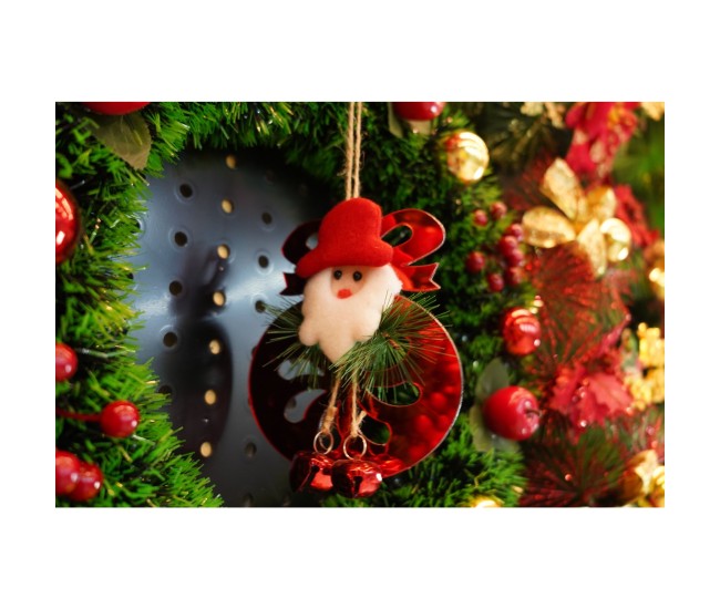 Ornament brad, Flippy, Rotund cu clopotei, Rosu, Lucios, 15*20CM, Acril, Interior/ Exterior Ornament brad, Flippy, Rotund cu clopotei, Rosu, Lucios, 15*20CM, Acril, Interior/ Exterior